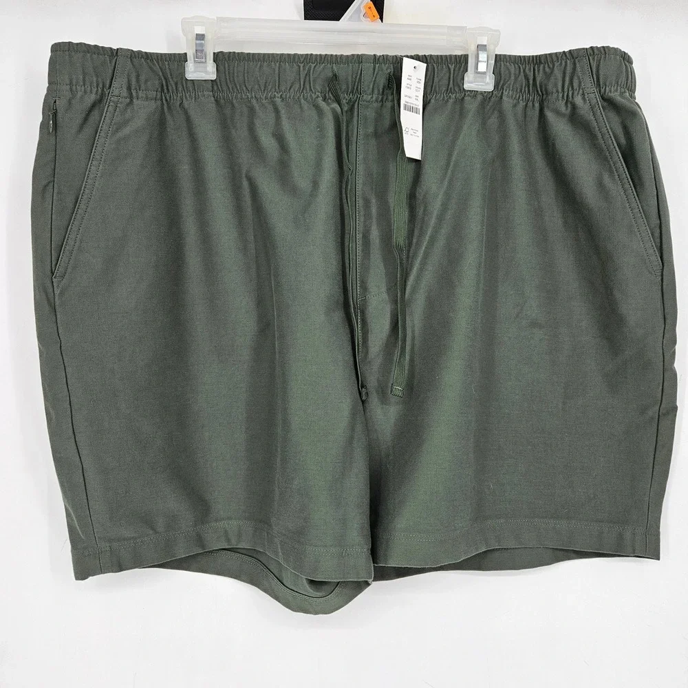 J‎ Crew Shorts Mens XXL Chino Oarsman Everyday Tech Drawstring Stretch Green